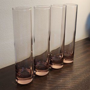 Purple glass tall bud vases, stunning!, Bridal party, shower, decor,